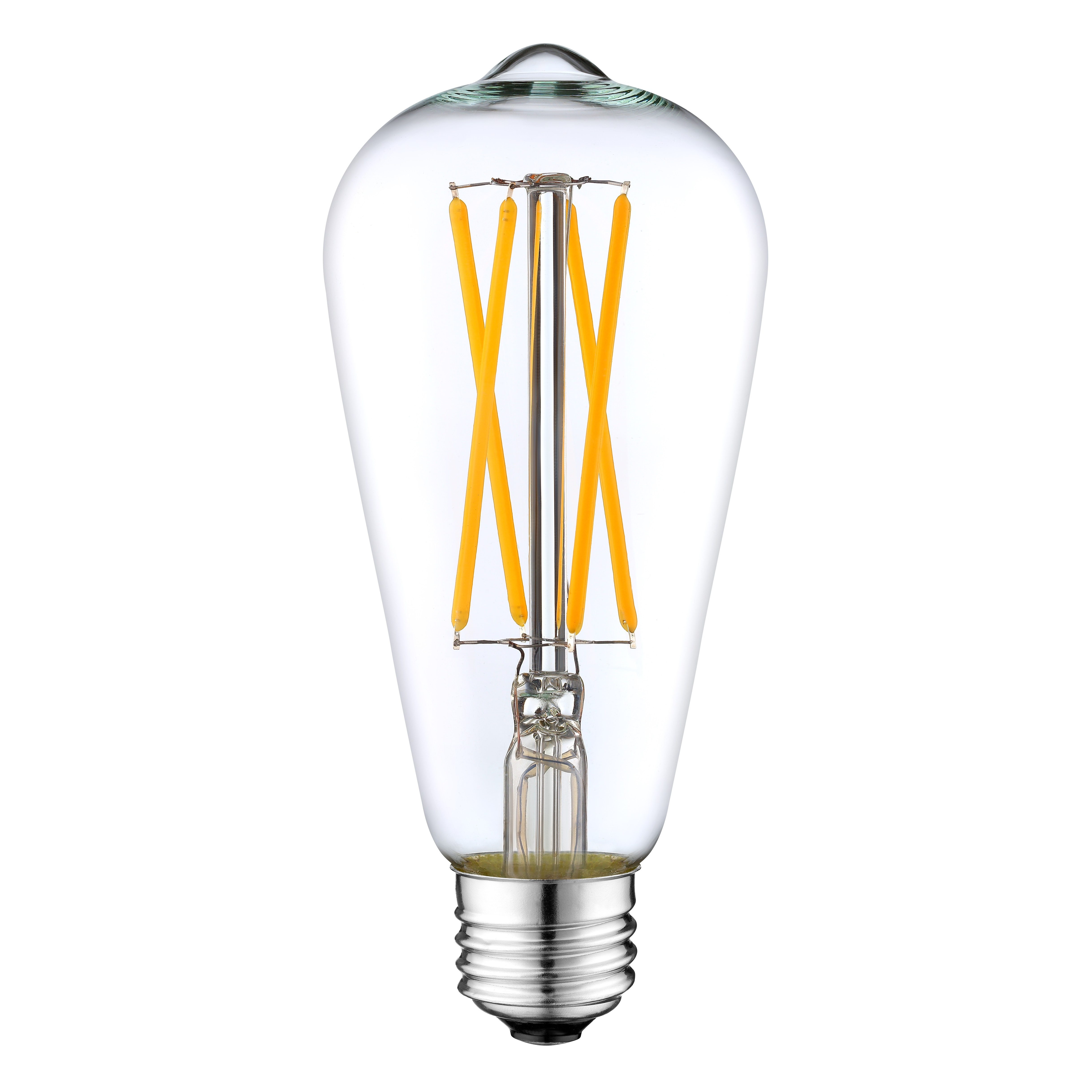 ST64 warm white edison led  filament bulb 2700K E26 E27 base HOT SALE