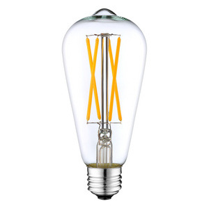 ST64 warm white edison led  filament bulb 2700K E26 E27 base HOT SALE