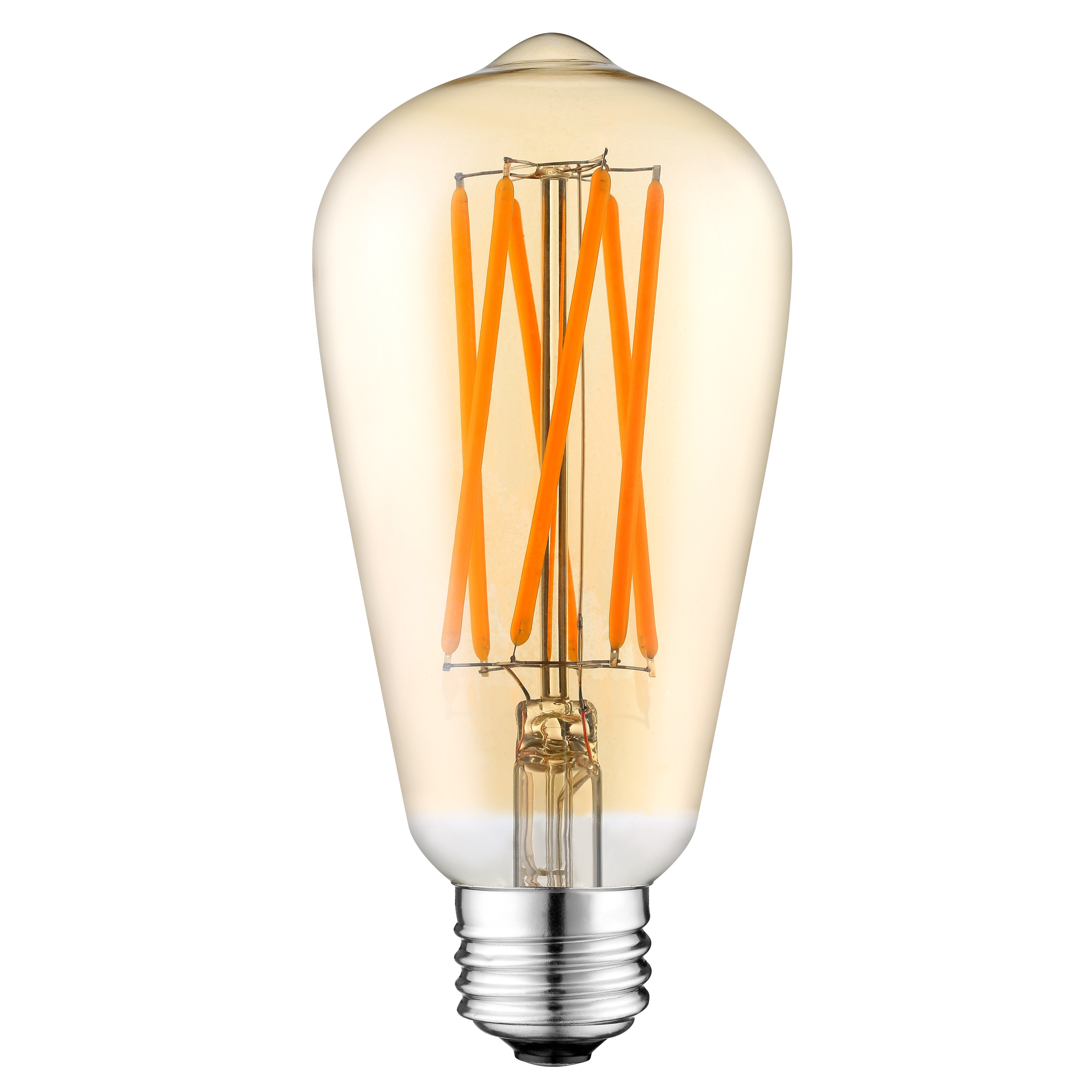 ST64 warm white edison led  filament bulb 2700K E26 E27 base HOT SALE