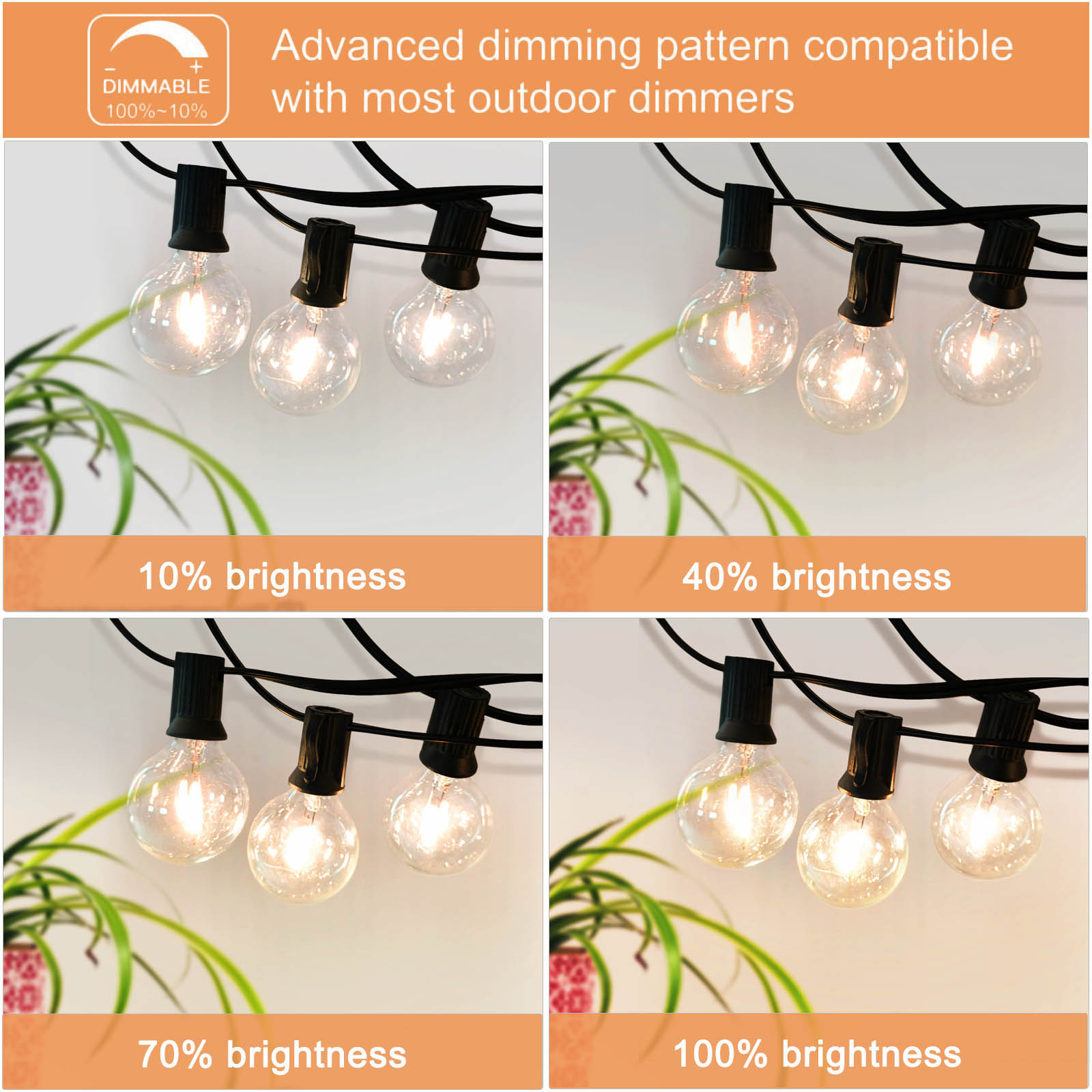 Wholesale LED String Lights Outdoor Edison Bulb US Plug 30M With 50 LED Bulbs String Light