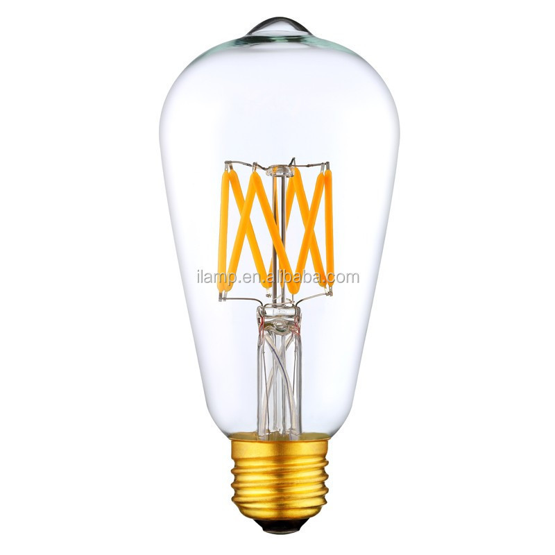 Letter Bulb Love Home Dream Happy Customized E27 E26  Amber Clear Vintage Edison Spiral Filament 2200k 4w ST64 Filament Led Bulb