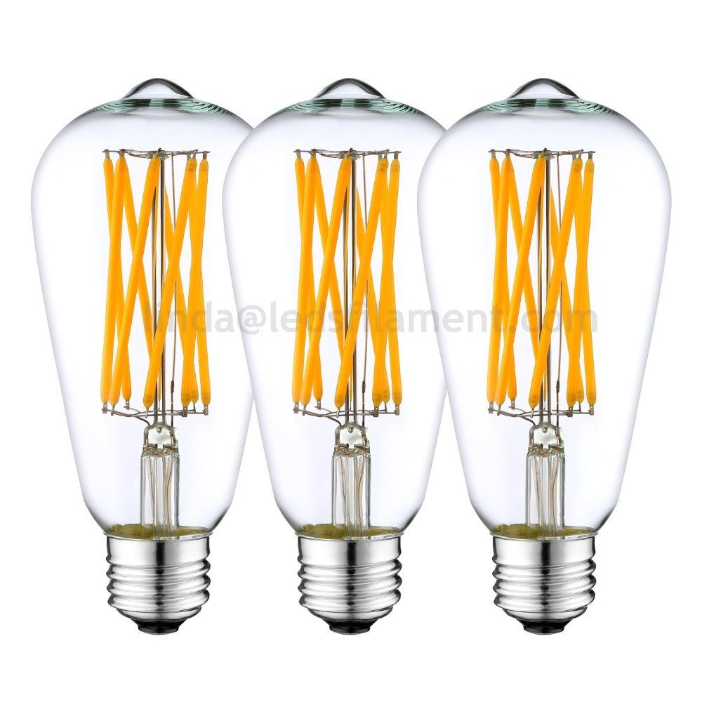 Letter Bulb Love Home Dream Happy Customized E27 E26  Amber Clear Vintage Edison Spiral Filament 2200k 4w ST64 Filament Led Bulb