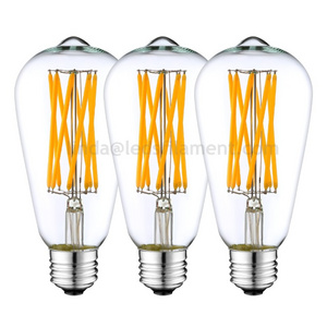 Letter Bulb Love Home Dream Happy Customized E27 E26  Amber Clear Vintage Edison Spiral Filament 2200k 4w ST64 Filament Led Bulb