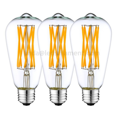 Letter Bulb Love Home Dream Happy Customized E27 E26  Amber Clear Vintage Edison Spiral Filament 2200k 4w ST64 Filament Led Bulb