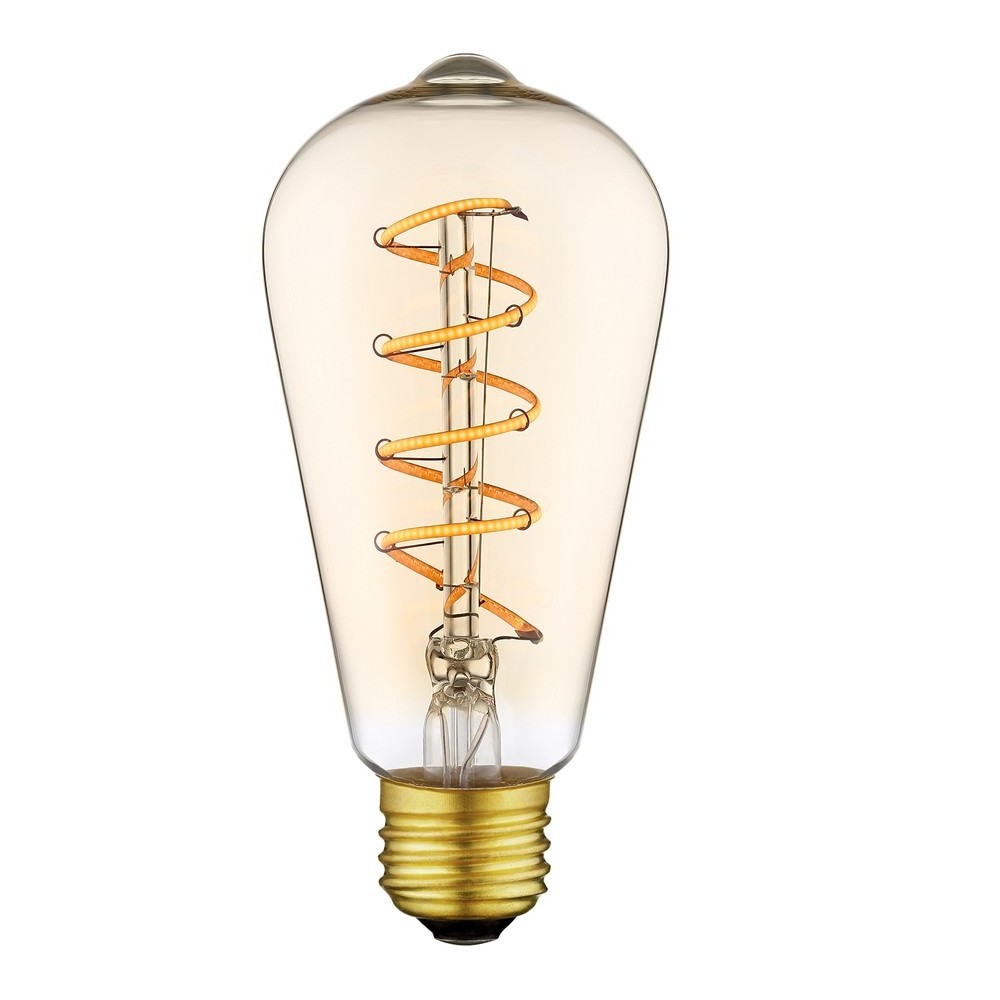 Letter Bulb Love Home Dream Happy Customized E27 E26  Amber Clear Vintage Edison Spiral Filament 2200k 4w ST64 Filament Led Bulb