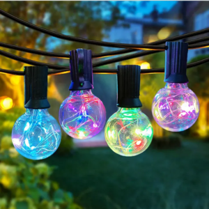 Colorful Beads String Lights Christmas Colorful Lights Outdoor Garden Decoration Lights G40 48ft 25 Bulbs