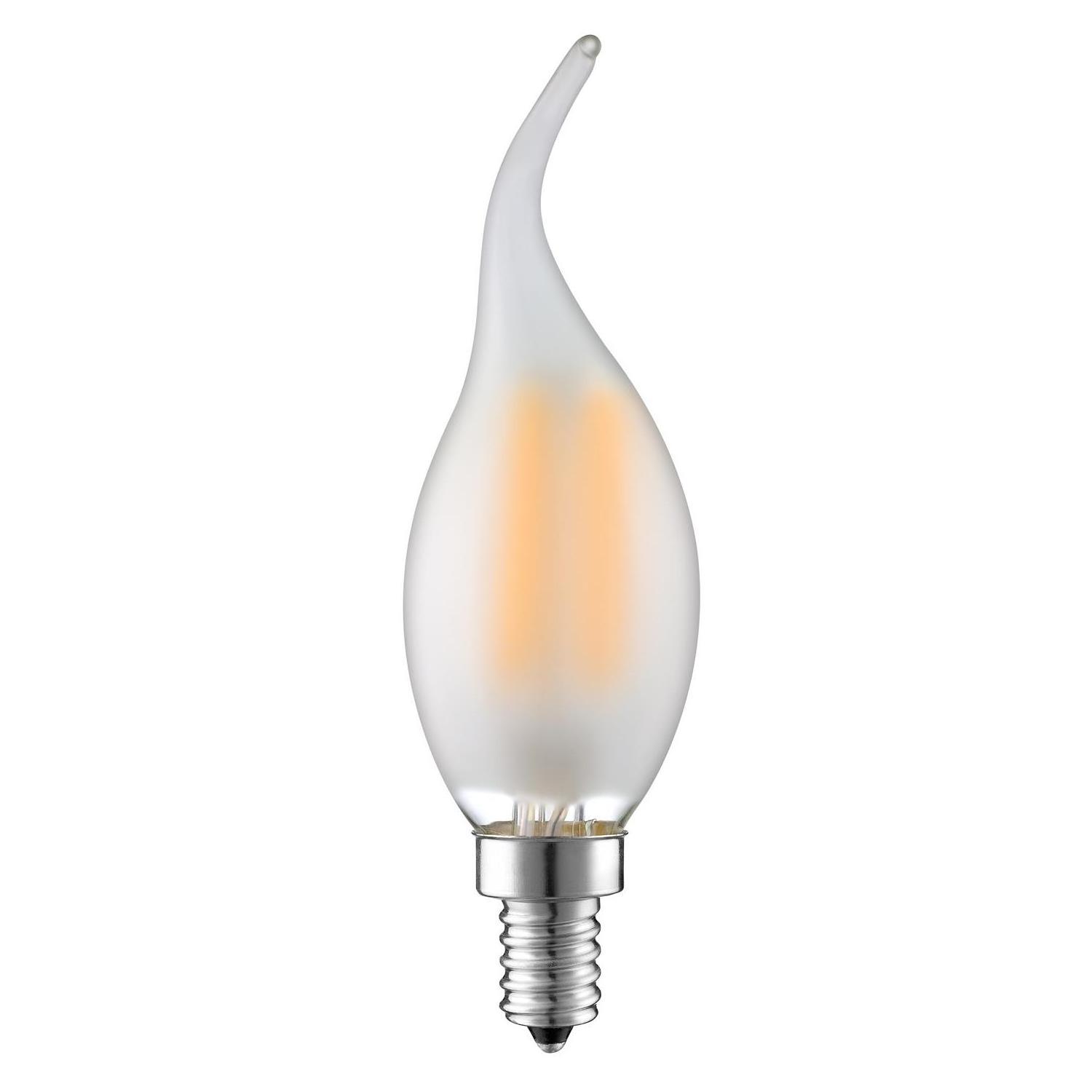 C35 LED filament candle light bulbs Warm white 2200K E12 E14 for Chandelier Fittings Cafe