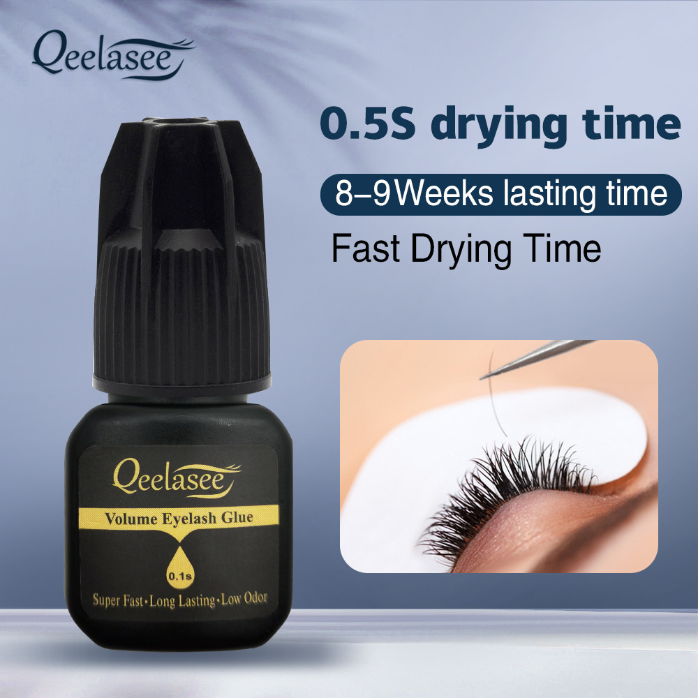 Qeelasee best sell high quality 0.5s Fast Drying Eyelash Glue