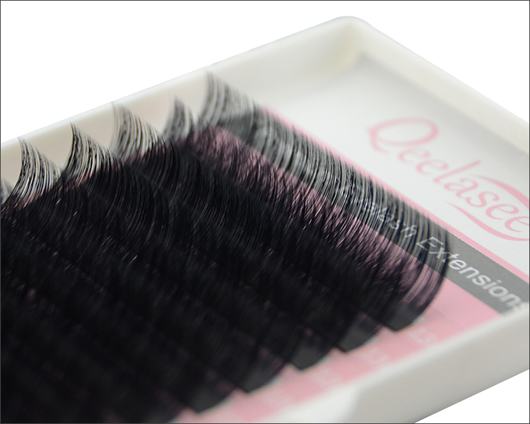 Qeelasee fan beautiful eyelash extensions wholesale lashes supplier