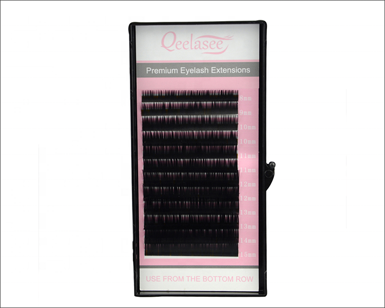 Qeelasee fan beautiful eyelash extensions wholesale lashes supplier