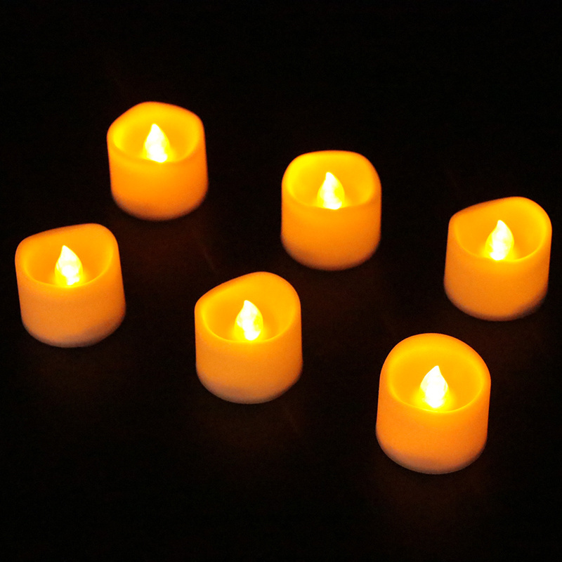 Plastic Flameless Tealight With Remote Control led candle