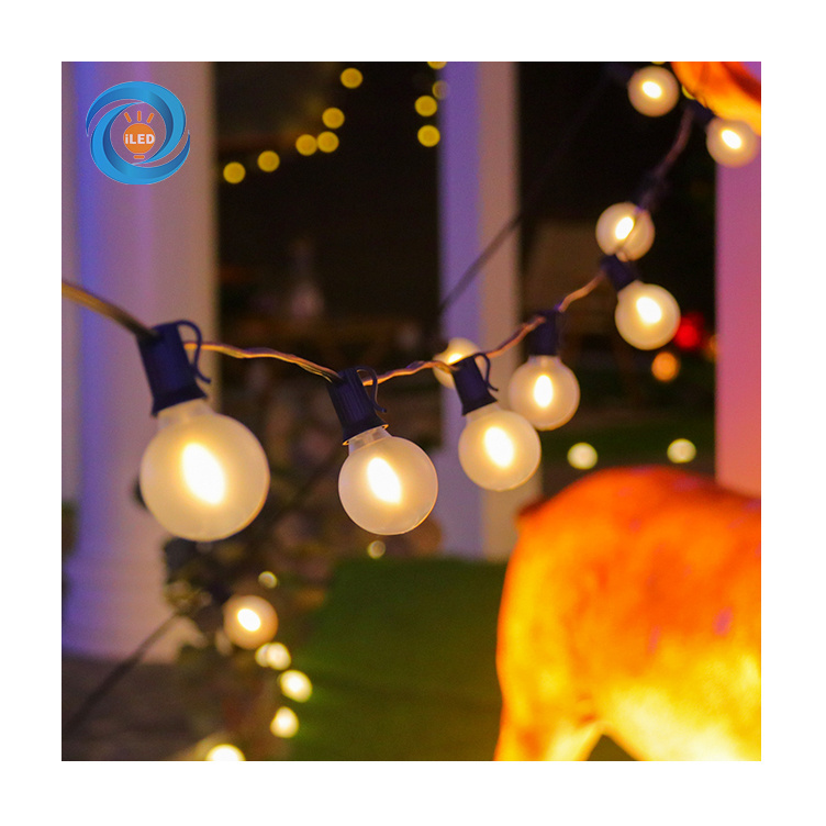 Waterproof G40 25ft 25 LED String light Mini Globe bulbs Outdoor Decorative powered party string light for navidad Holiday