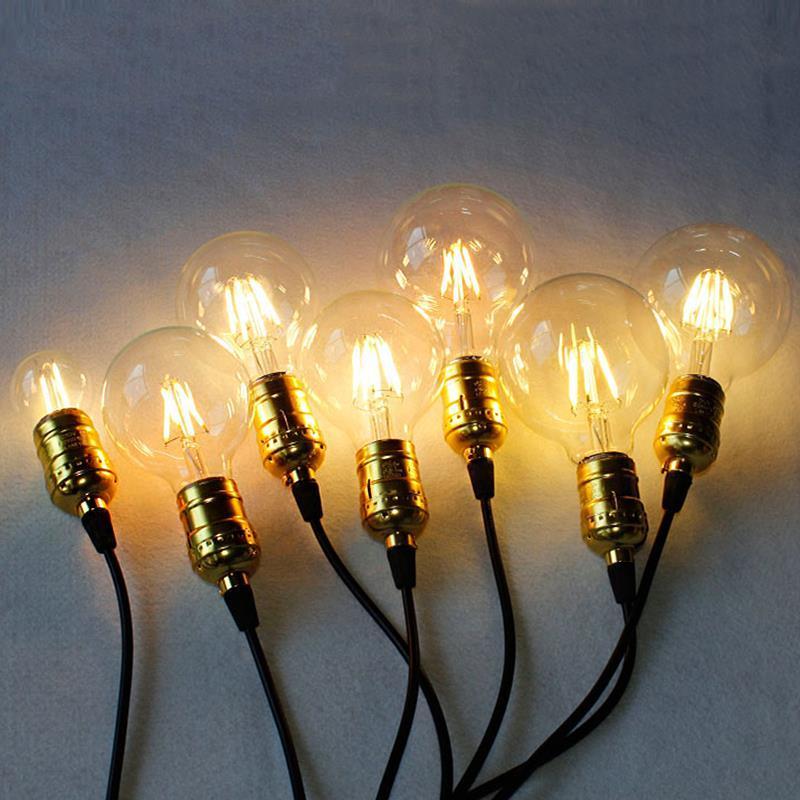 LED Bulb E27 Retro Lamps 220V 240V LED Filament Light E14 2W 4W 6W 8W Glass Ball Bombillas LED Bulb Edison Candle Light