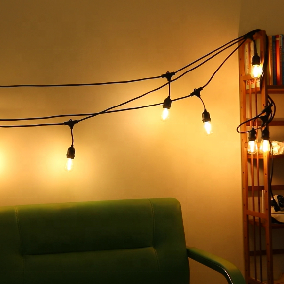 E27 Decoration Outdoor Garden Festoon Warm White String Light Belt Bulb