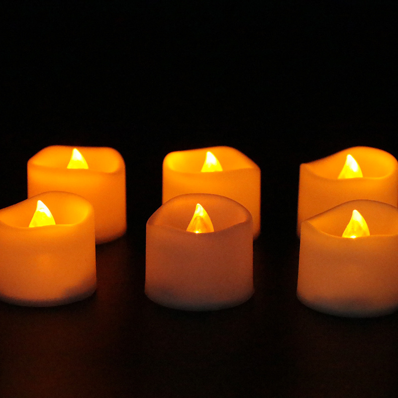 Plastic Flameless Tealight With Remote Control led candle