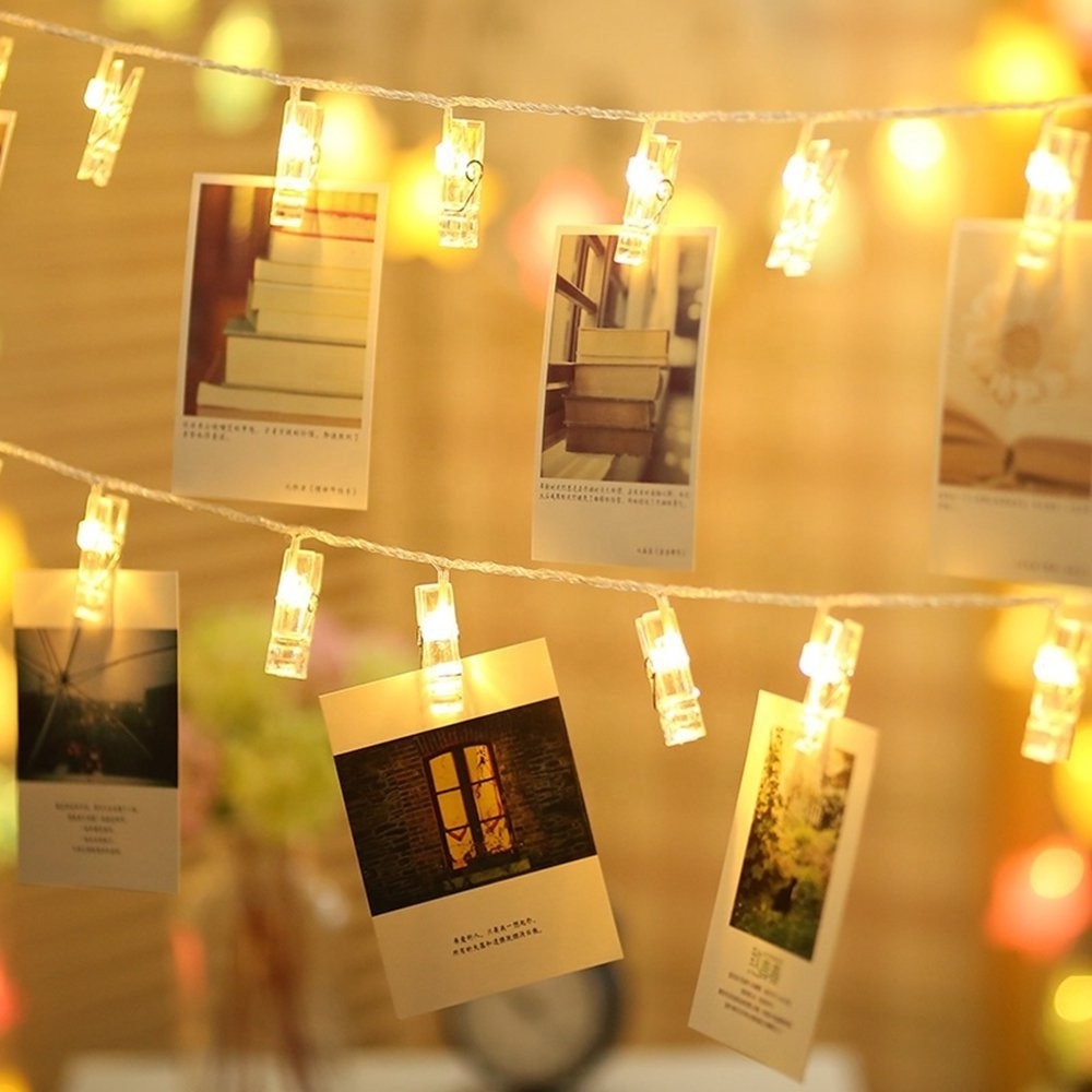 Hotsale Factory Sell 2M 20 Leds Indoor Led Photo Clip Fairy String Lights For Hanging Photos Pictures Cards and Memos