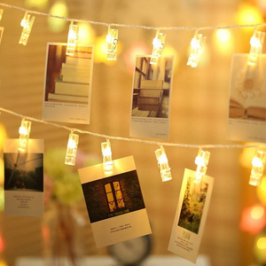 Hotsale Factory Sell 2M 20 Leds Indoor Led Photo Clip Fairy String Lights For Hanging Photos Pictures Cards and Memos