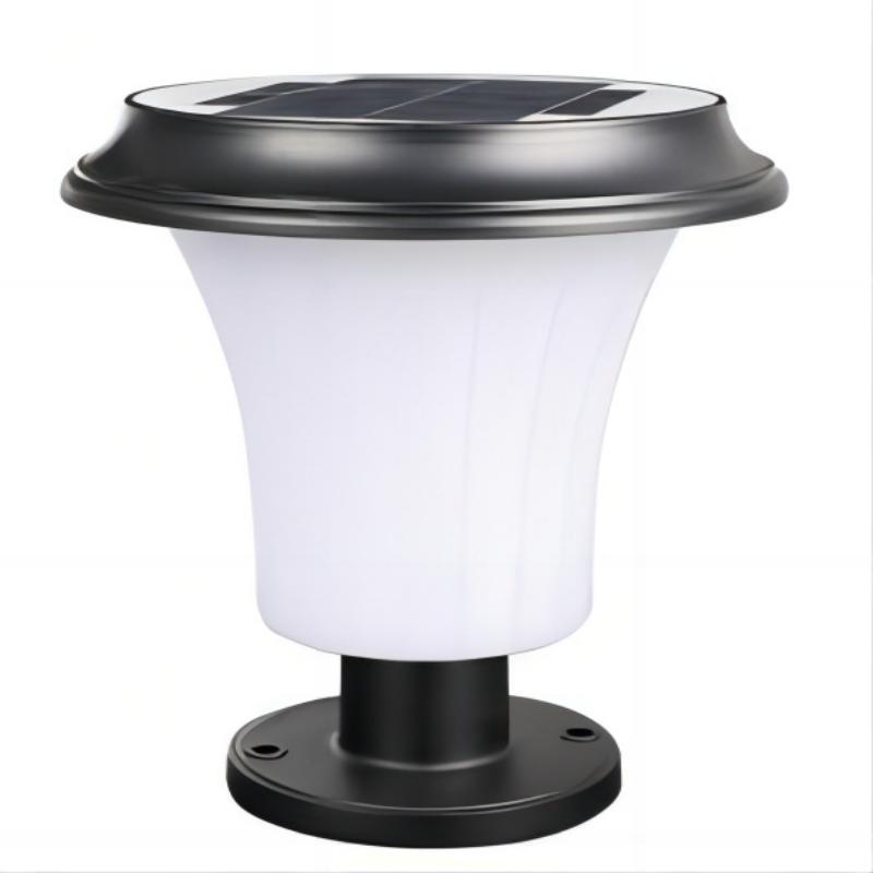 Garden Waterproof Post Pillar Lamp Lantern Decor Villa Fence Bollard Light Acrylic Ball Patio Landscape Lighting