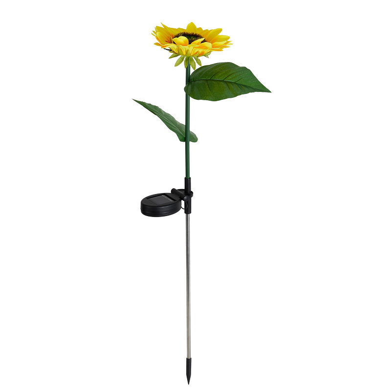 Waterproof Decorative Flower Lamps Outdoor Solar Led Garden Sunflower Lawn Stake Lights For Patio Garden Yard Pathway