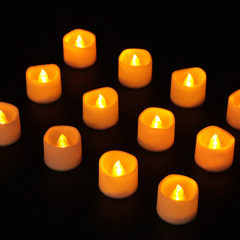 Plastic Flameless Tealight With Remote Control led candle