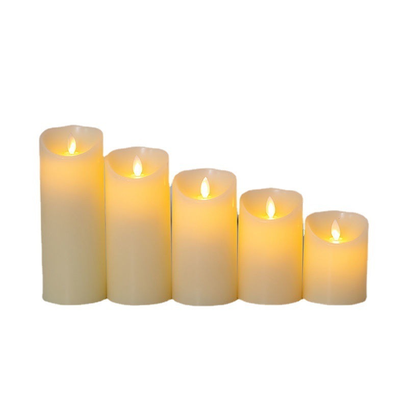 Moving Wick Wax Led Dancing Flame Candles