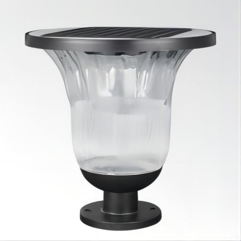 Garden Waterproof Post Pillar Lamp Lantern Decor Villa Fence Bollard Light Acrylic Ball Patio Landscape Lighting