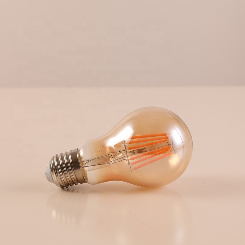 Amber Glass LED edison filament bulb ideal for ceiling fixtures, wall sconces, chandeliers, pendant lighting 220V