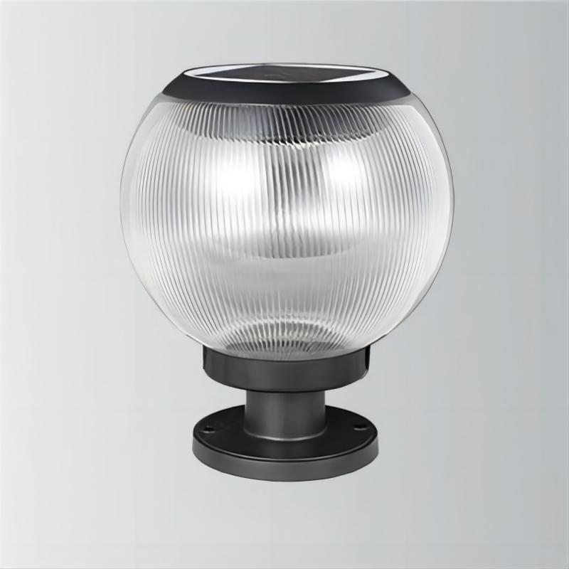 Garden Waterproof Post Pillar Lamp Lantern Decor Villa Fence Bollard Light Acrylic Ball Patio Landscape Lighting