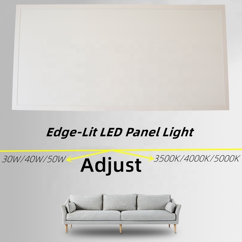 Office Lighting 2x4 Edge-Lit 1200x600 Flat Dimmable LED Panel Square Light 30W/40W/50W