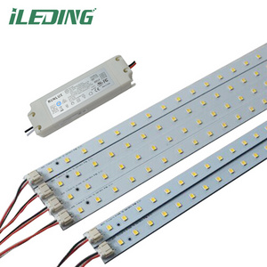 32W DLC Ceiling Light 2 Magnetic Mount LED Strip Light and 1 Magnetic Mount Driver 2' X 4' Troffer Retrofit Kit