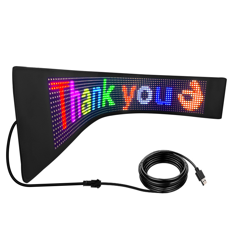 Flexible LED Display Easy to Carry Light Up Moving Messages display Advertising Promotion APP Programmable LED ticker