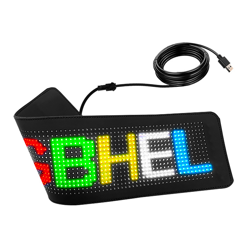 Flexible LED Display Easy to Carry Light Up Moving Messages display Advertising Promotion APP Programmable LED ticker