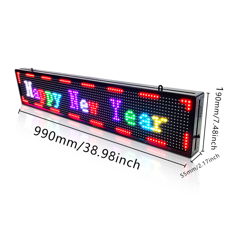 Moving message board sign P5 super thin Wi-fi Scrolling LED Sign Message Board for Business Working with Smartphone and Tablet P