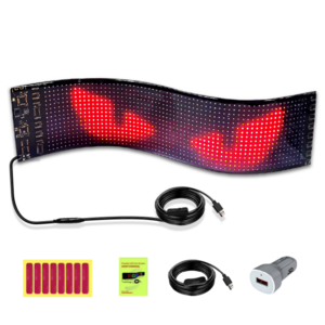 USB smart app control scrolling led sign board mini led advertising display board rgb flexible led screen