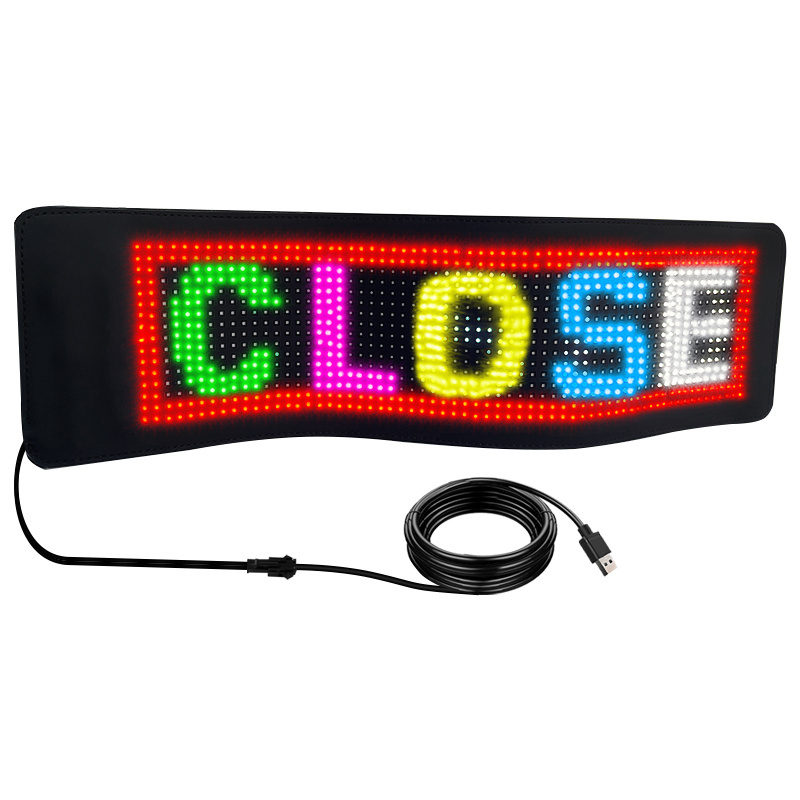 App Control car display led sign Programmable LED digital car signs Mini Led car sign