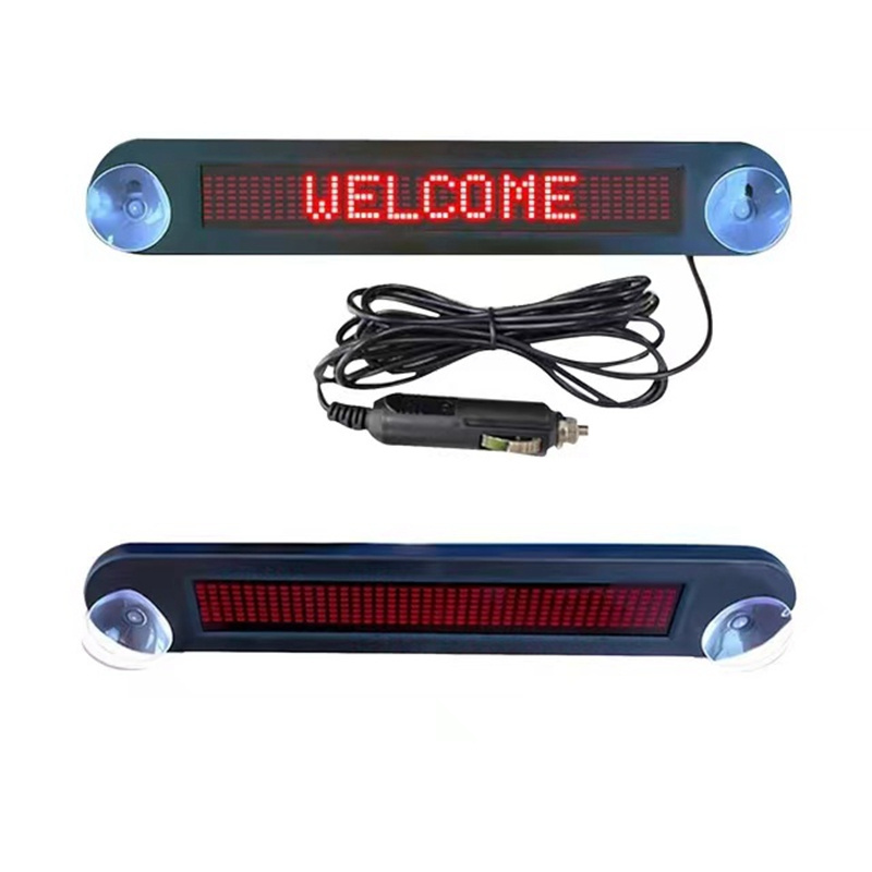 Dc 12v Remote Led Car Sign Programmable Scrolling Message Sign Board for Car, Shop, Store