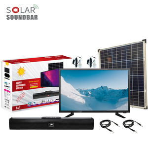 Multifunction Remote Control Camping Solar Energy Lighting Kits LED Solar Power System with Speaker and Radio