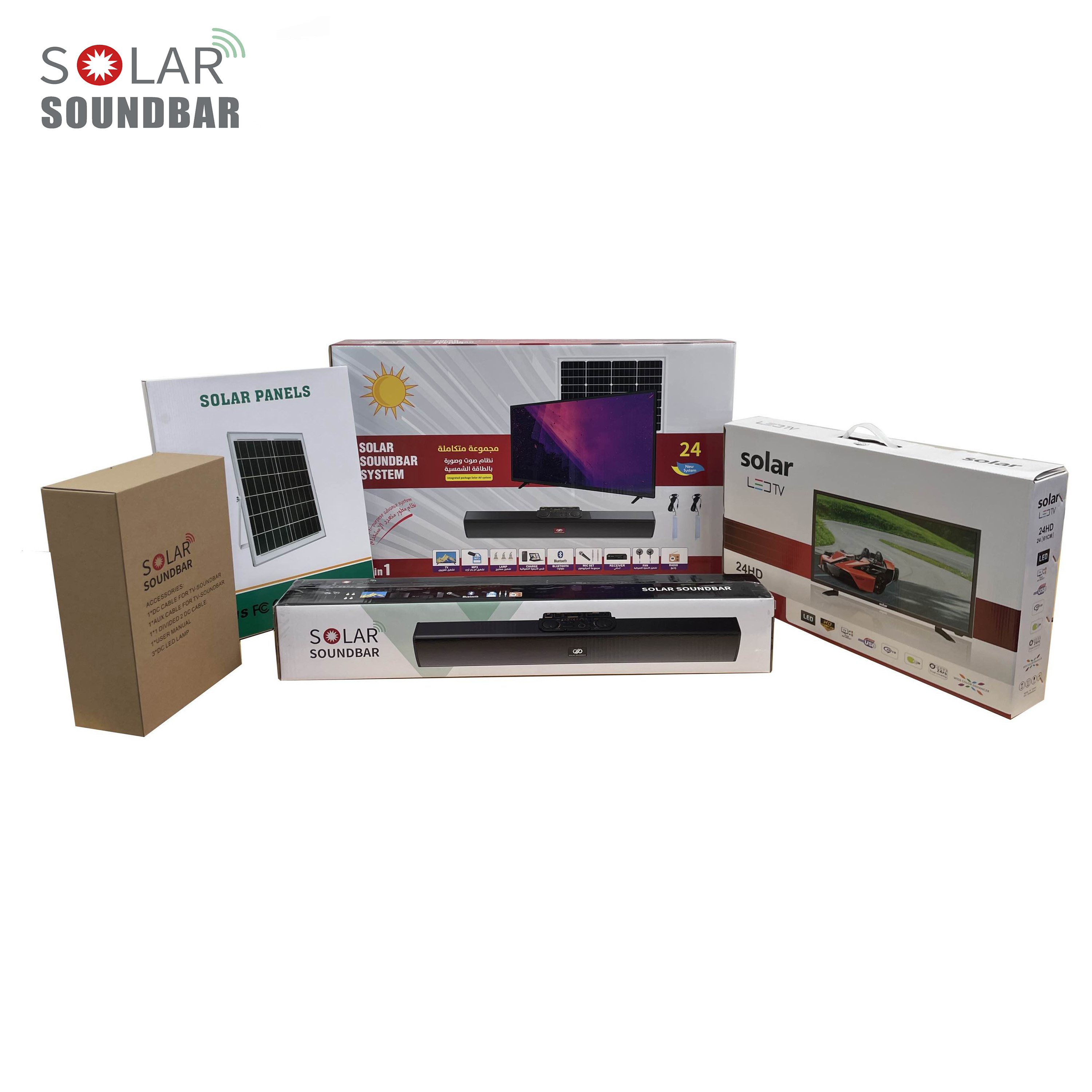 Multifunction Remote Control Camping Solar Energy Lighting Kits LED Solar Power System with Speaker and Radio