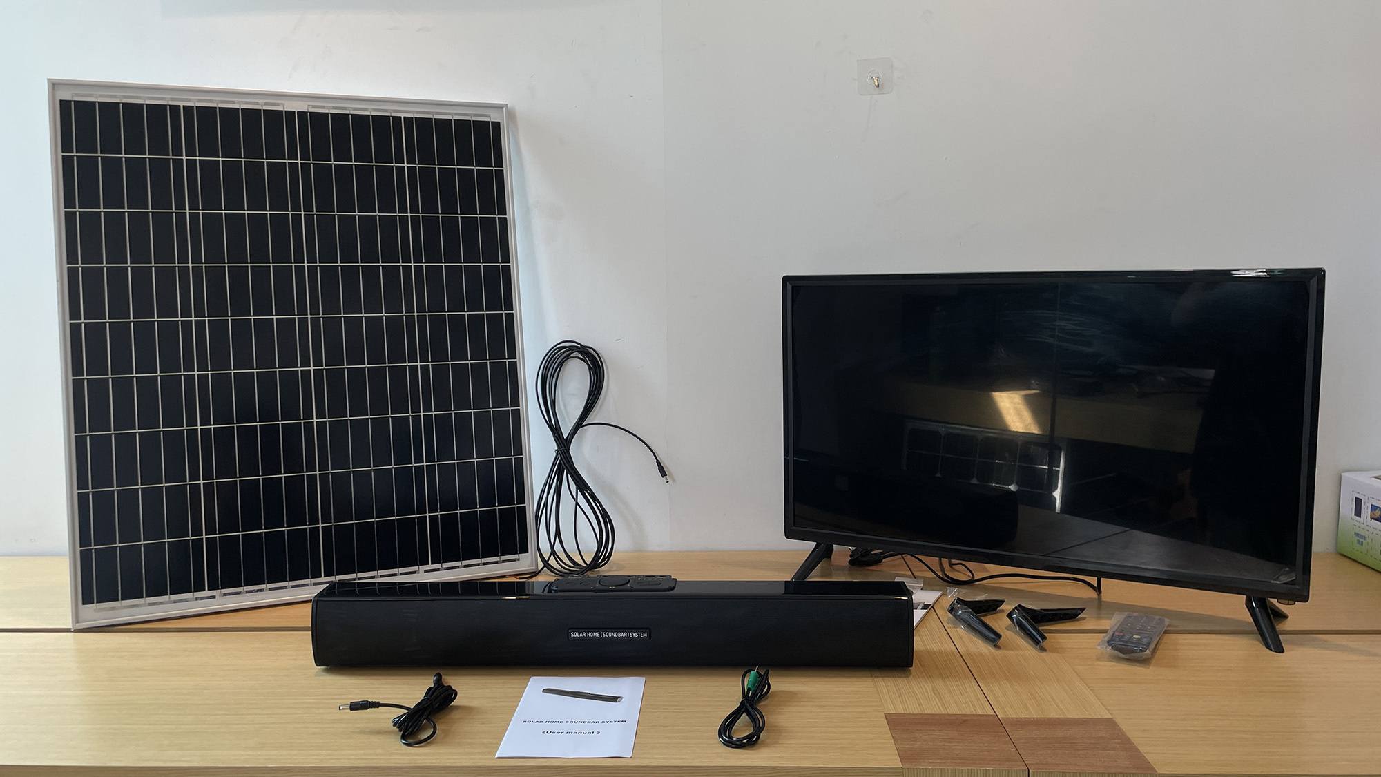 300W 500W solar panel kit complete solar system  with tv fan led light 500 W off grid solar generator for home