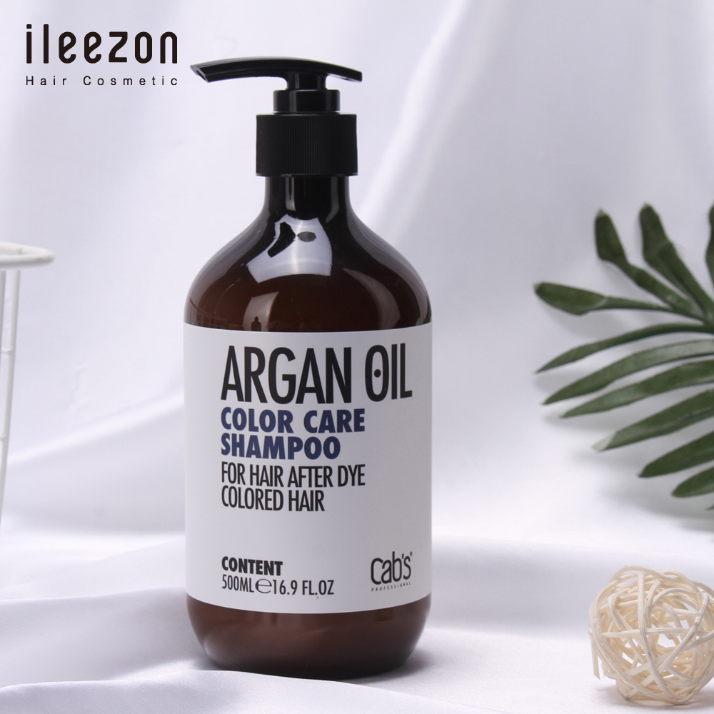 Salon grade argan oil shampoo clean color treated hair with minimizing color wash out