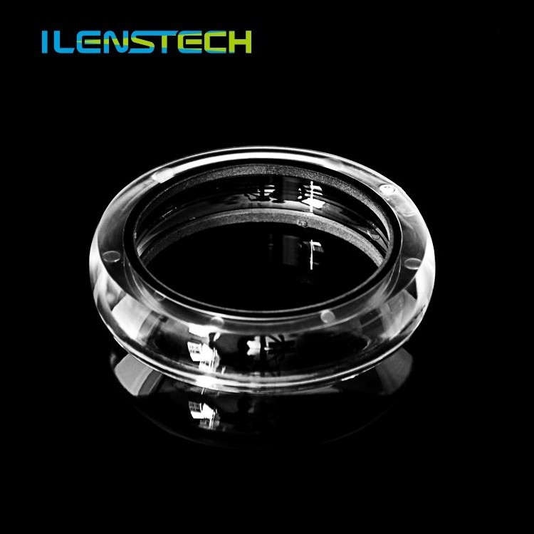 Large fresnel wide angle lens 3x360 degree led lens round shape led 3535 rear window lens for outdoor lighting project