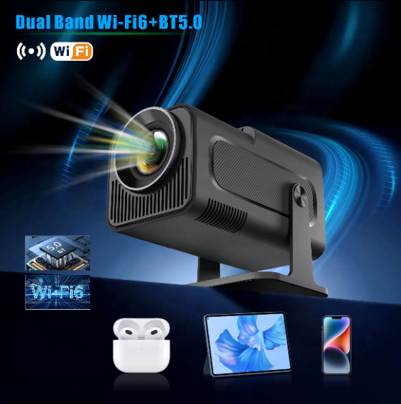 In stock Factory price HY320 projector  Android11 4K 1920*1080P portable projetor 4K Mini LCD Projector for outdoor home theater