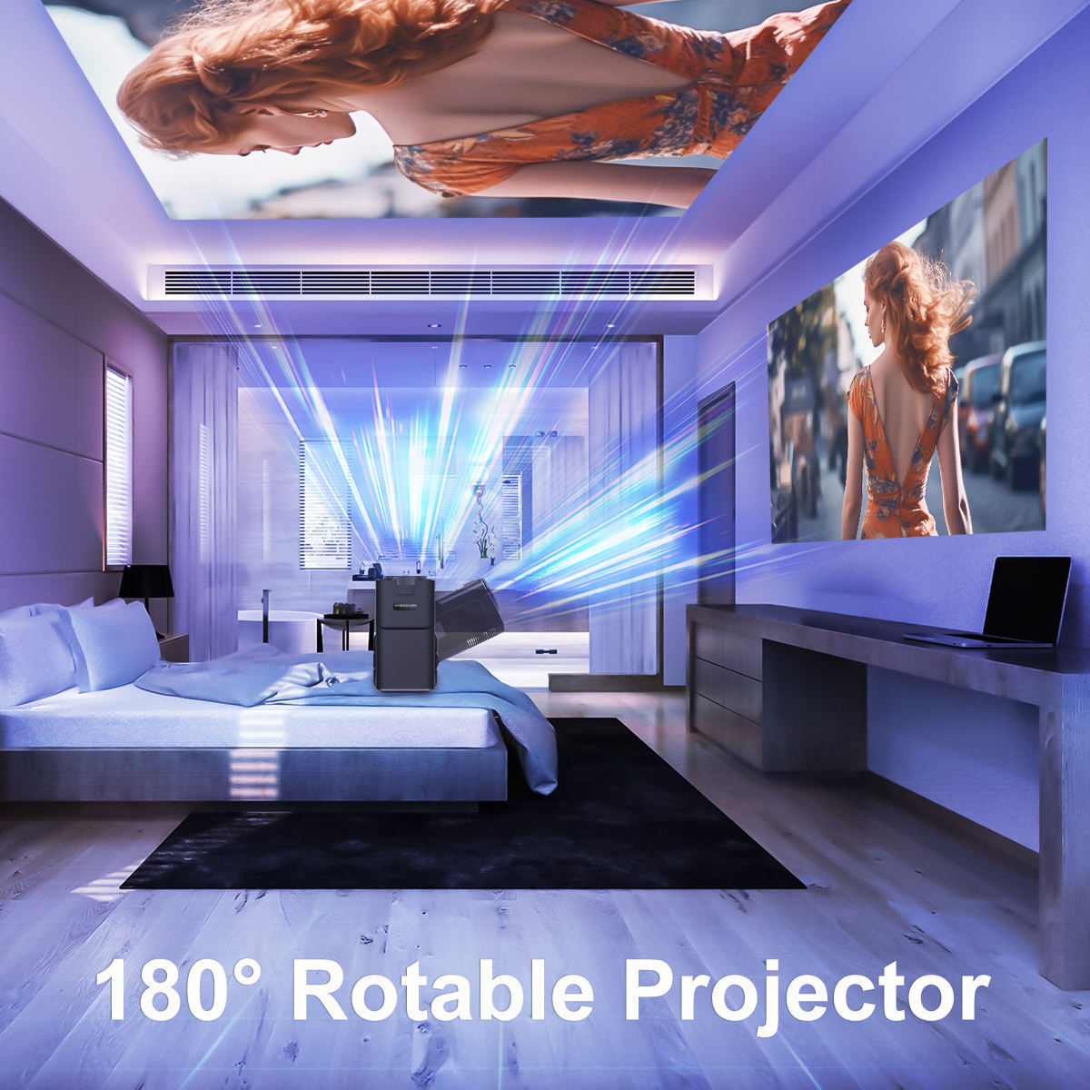 Factory price projector portable screen video mini LCD smart 10000 lumens 1080p Home hy320 android 11 smart projector