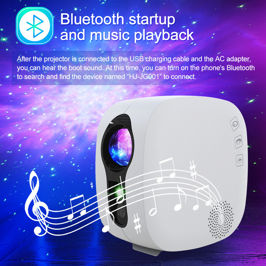 Star Projector,Bluetooth Speaker Remote Control Moon Nebula Galaxy Night Light Projector Ceiling Projector for Bedroom/Home/Thea