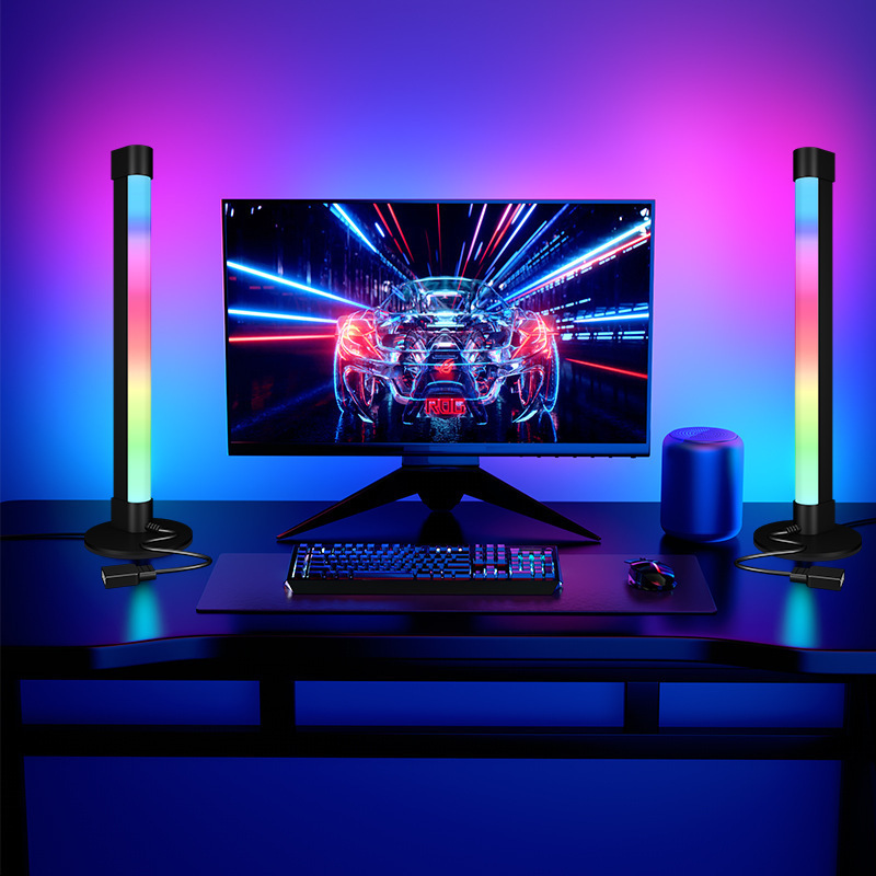 Bluetooth APP RGB Ambient Lighting LED Desktop Mood Light With Dynamic Effects And Music Modes Sync For Movies PC TV Room