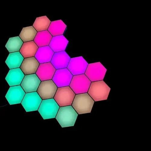 hexagonal LED lights/hexagon wall lights/hexagon touch lights