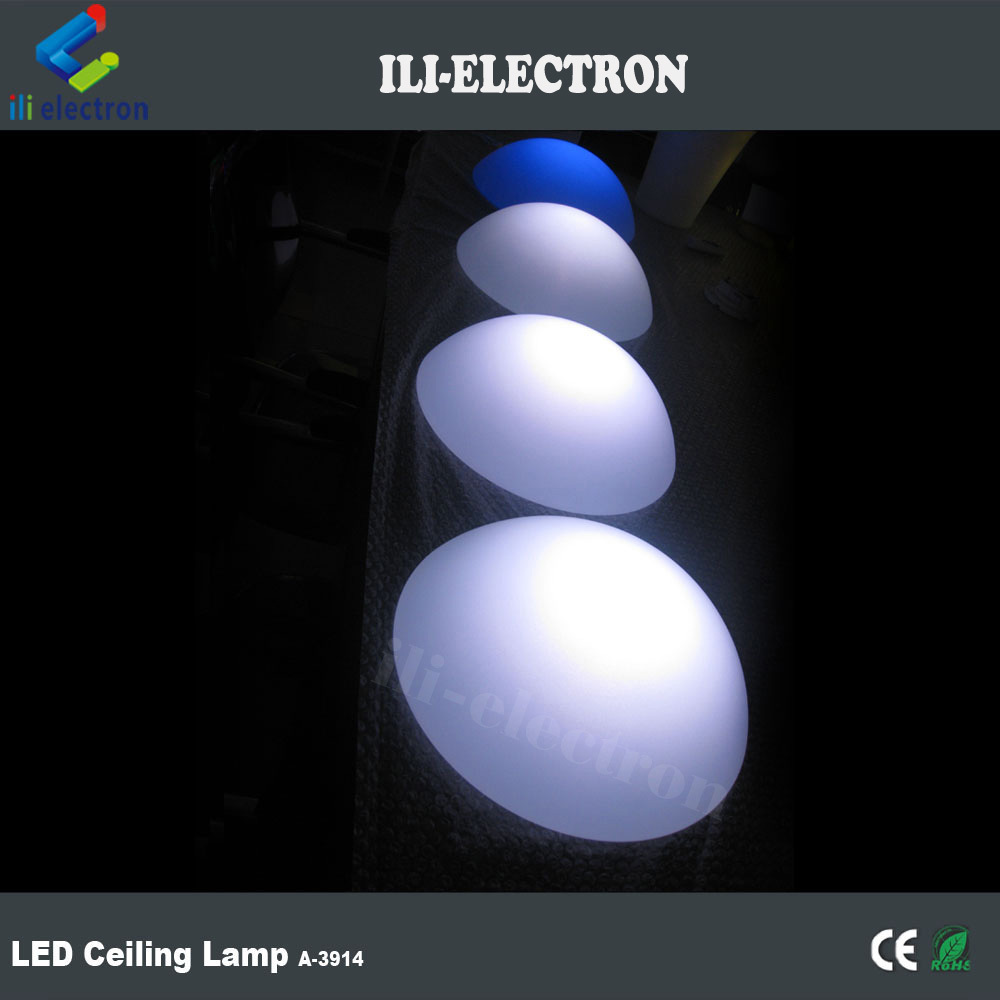 16 color changing wireless control plastic LED ceiling light