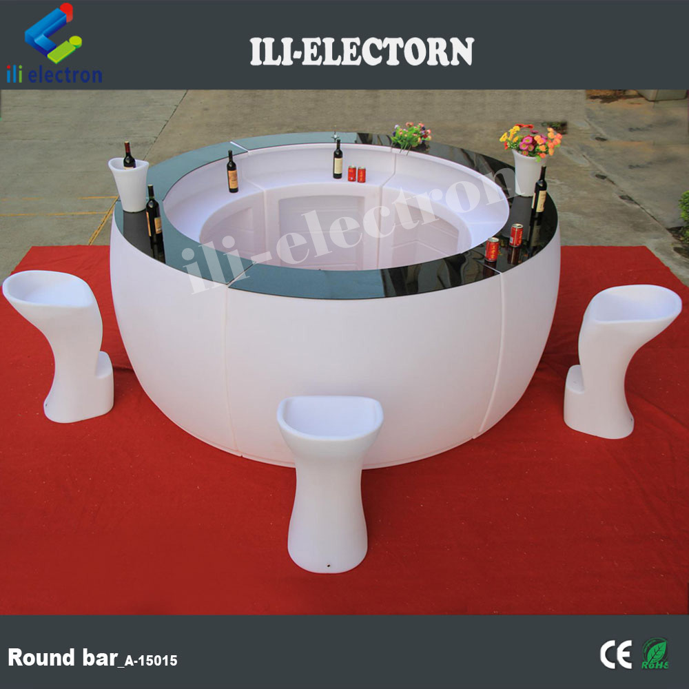 10ft Diameter plastic Illuminated LED Full Circle Glowing Bar