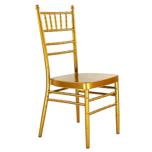 Golden Hotel restaurant Banquet chair Outdoor wedding bamboo chair