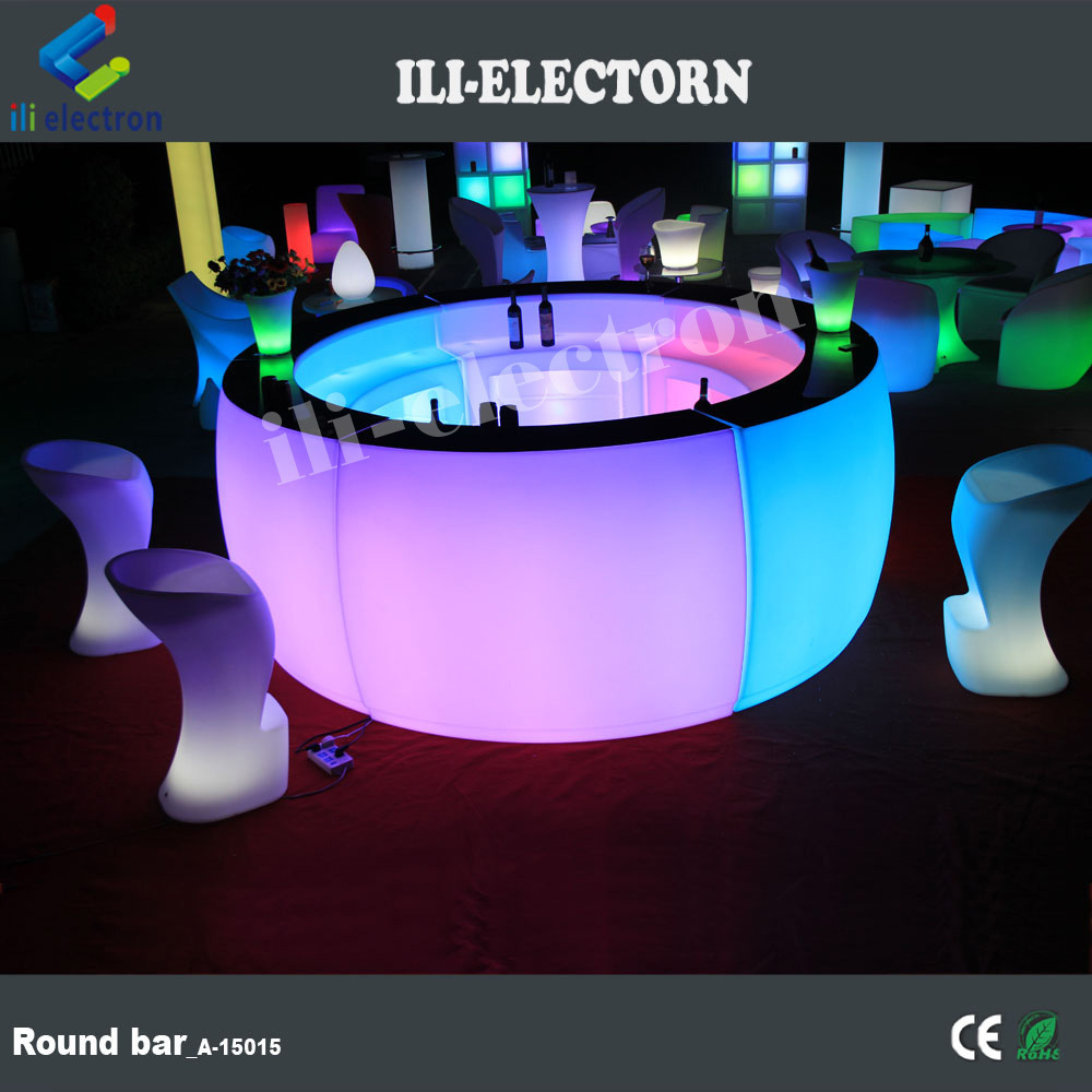 10ft Diameter plastic Illuminated LED Full Circle Glowing Bar